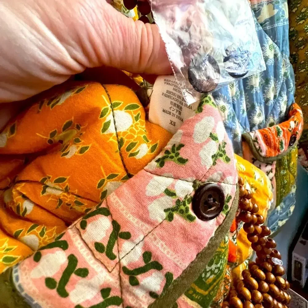 NEW Jen’s Pirate Booty golden gate quilted jacket XS (fits up M) REVERSIBLE$265 - Picture 6 of 6